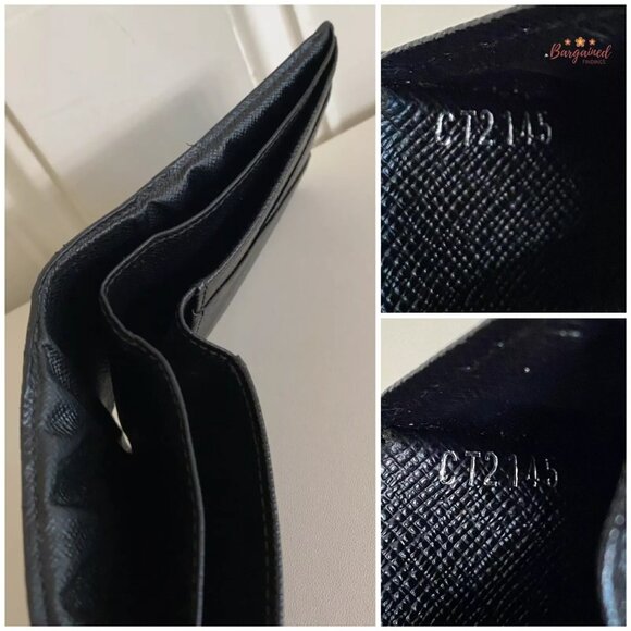 Authentic Louis Vuitton Gray/Black Damier Graphite Canvas Leather Multiple Walle - Picture 8 of 12